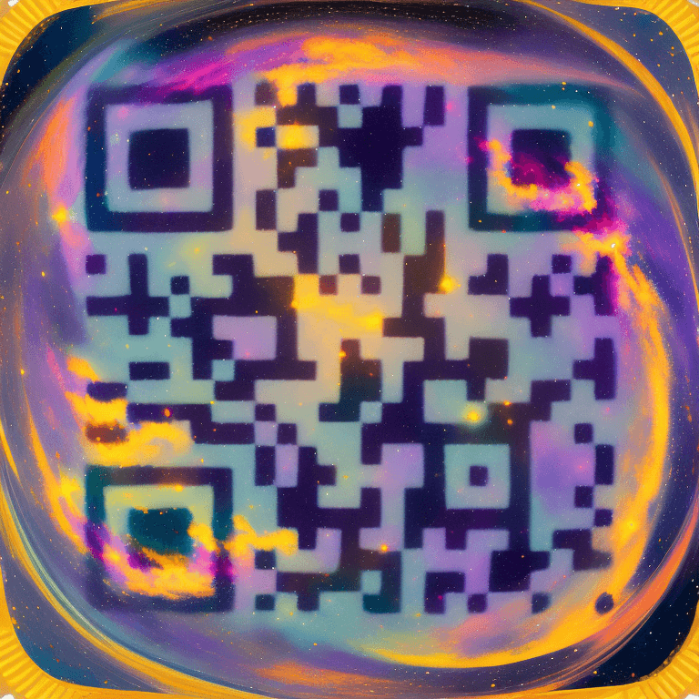 AI-generated QR code design example #5