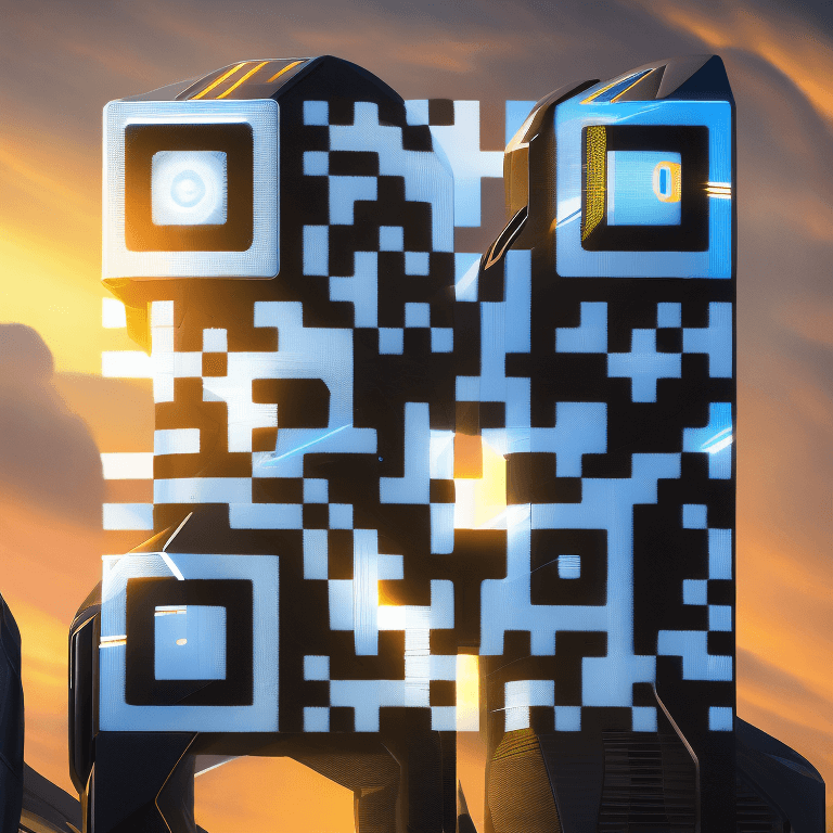 AI-generated QR code design example #6