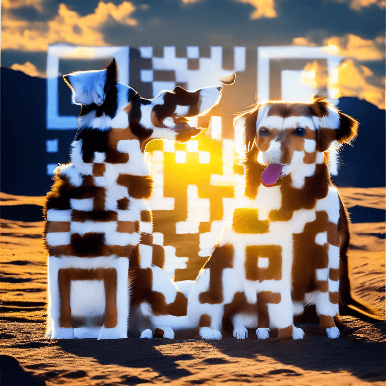 AI-generated QR code design example #2